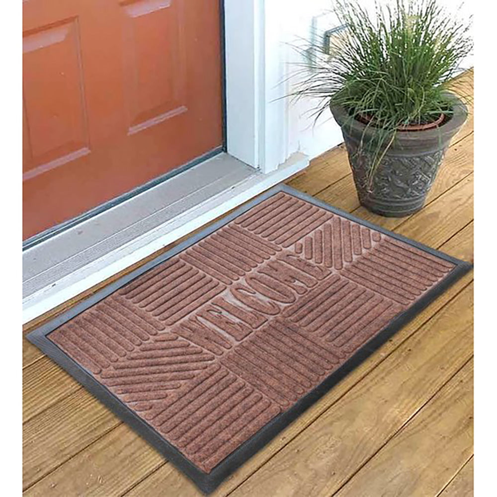 Elegant Weavers Welcome Door Mat Brown 40X60 cm - 1 U