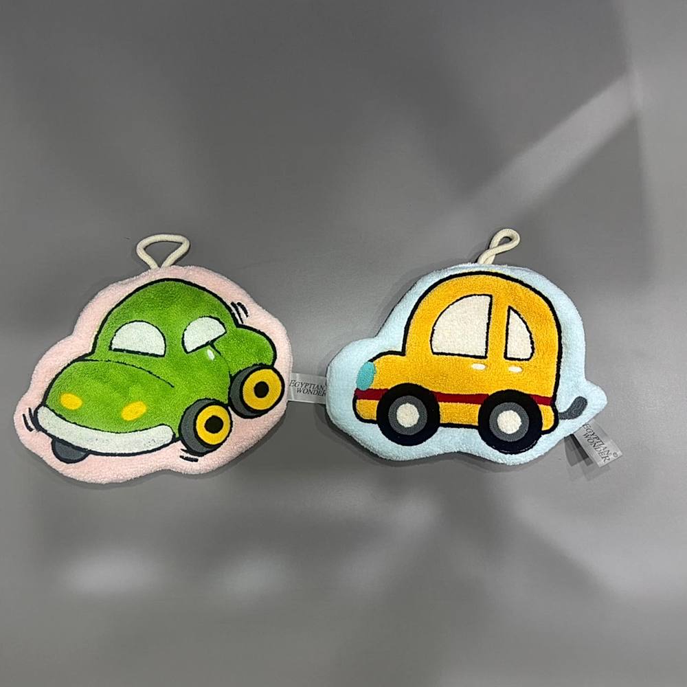 EW Kitchen Hand Towel - Car yellow & Car Green (Pack of 2) - 1 U