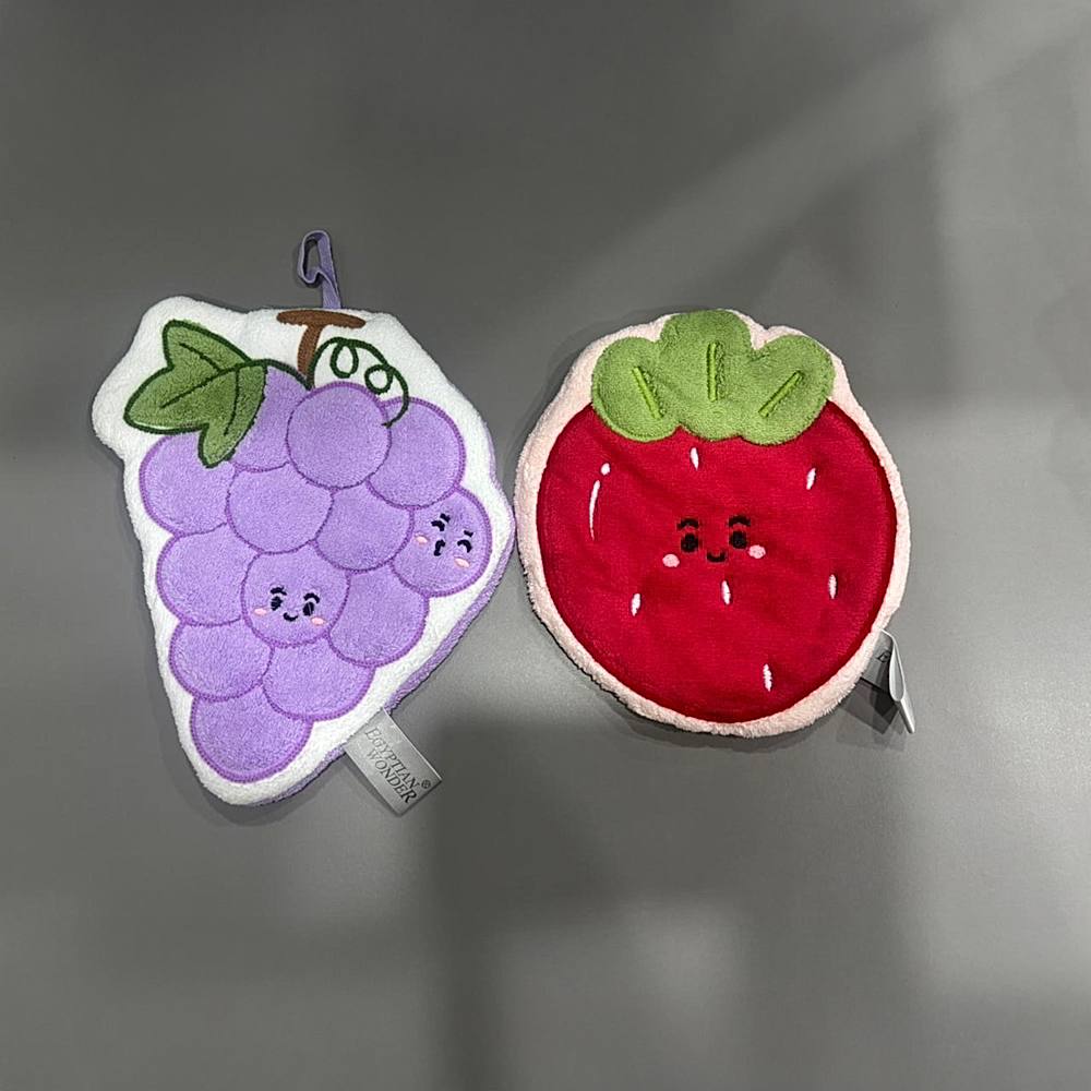 EW Kitchen Hand Towel - Grapes & Strawberry (Pack of 2) - 1 U