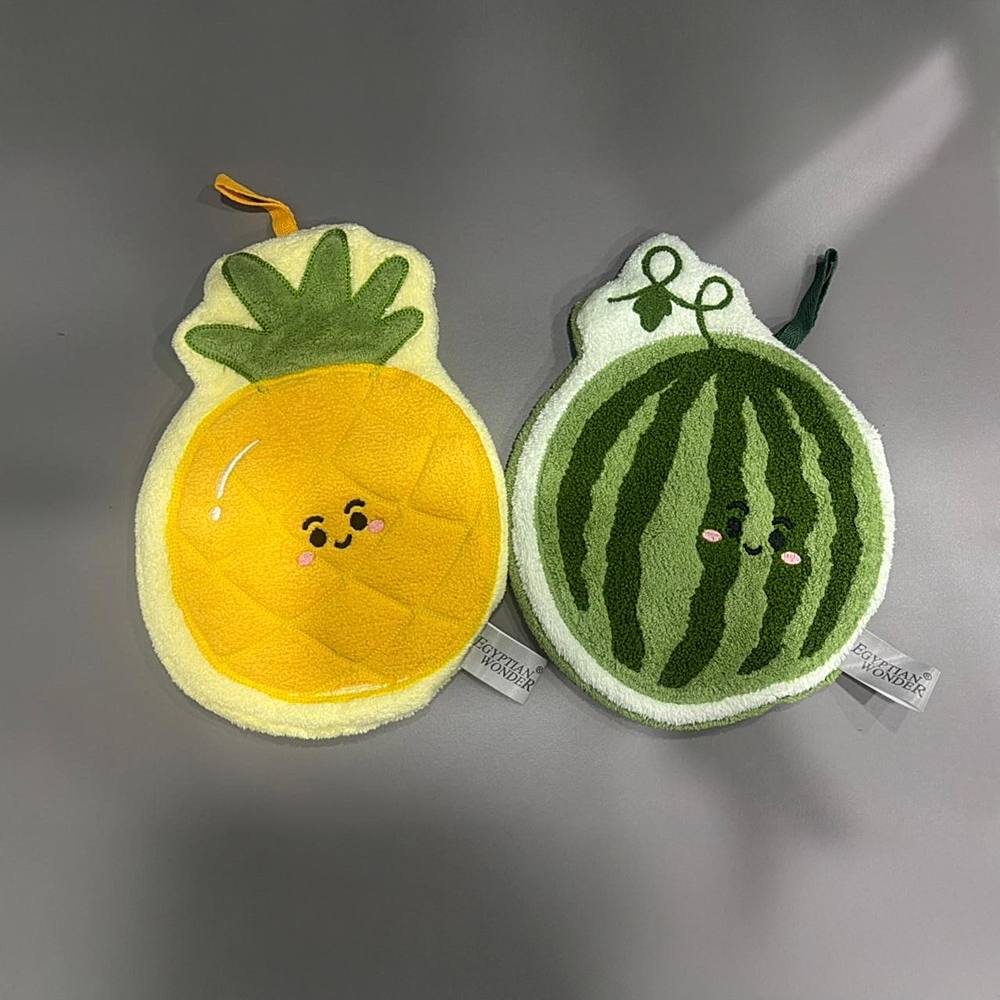 EW Kitchen Hand Towel - Pineapple & Watermelon ( Pack of 2) - 1 U