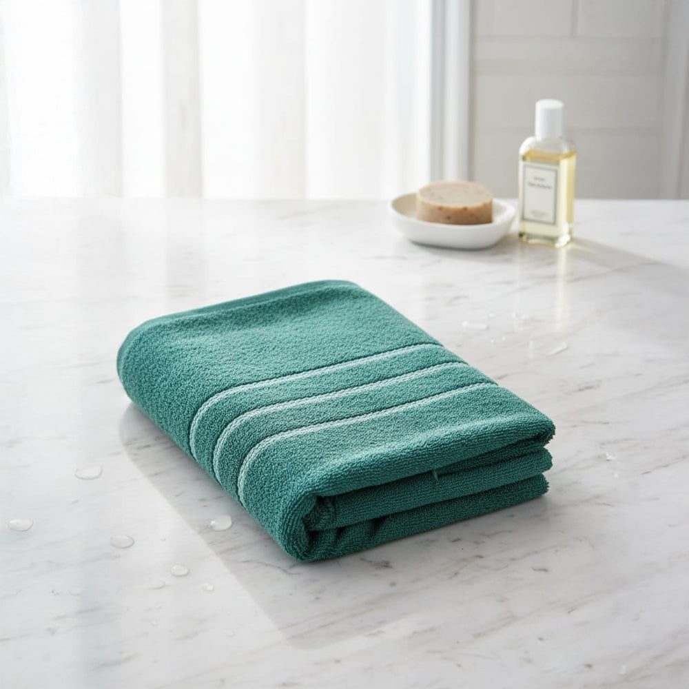 EW Quick Dry Airlight Bath Towel ( 70x140 cm ) - Sea Green - 1 U
