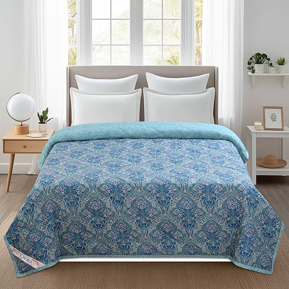 GoHome Alaxia Joy Double Comforter CDB03 (Blue) 7 x 6.5 ft - 1 U