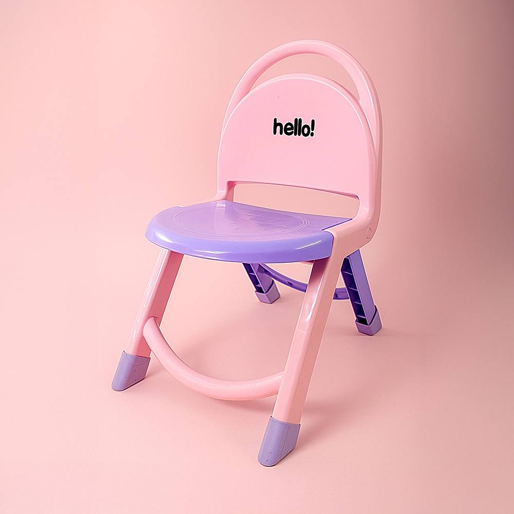 Happy Family Hello Folding Chair (Pink) - 1 U