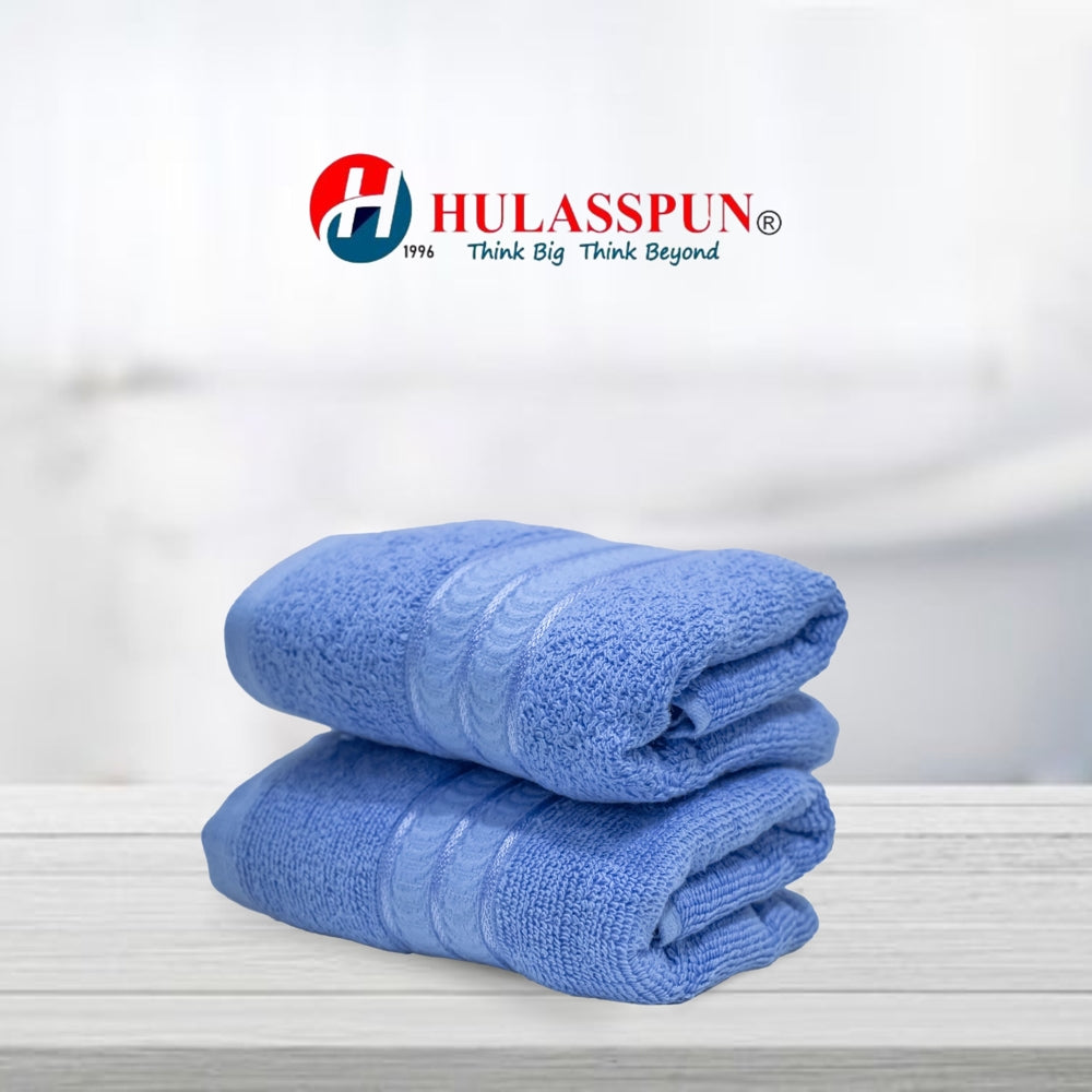 Hulasspun Aster Hand Towel GSM 420 - 40x60 cm (Blue) Set of 2 - 1 U