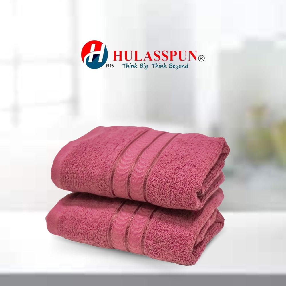 Hulasspun Aster Hand Towel GSM 420 - 40x60 cm (Maroon) Set of 2 - 1 U
