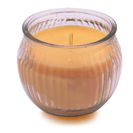 Iris Ribbed Jar Candle - Mango Sorbet - 1 U