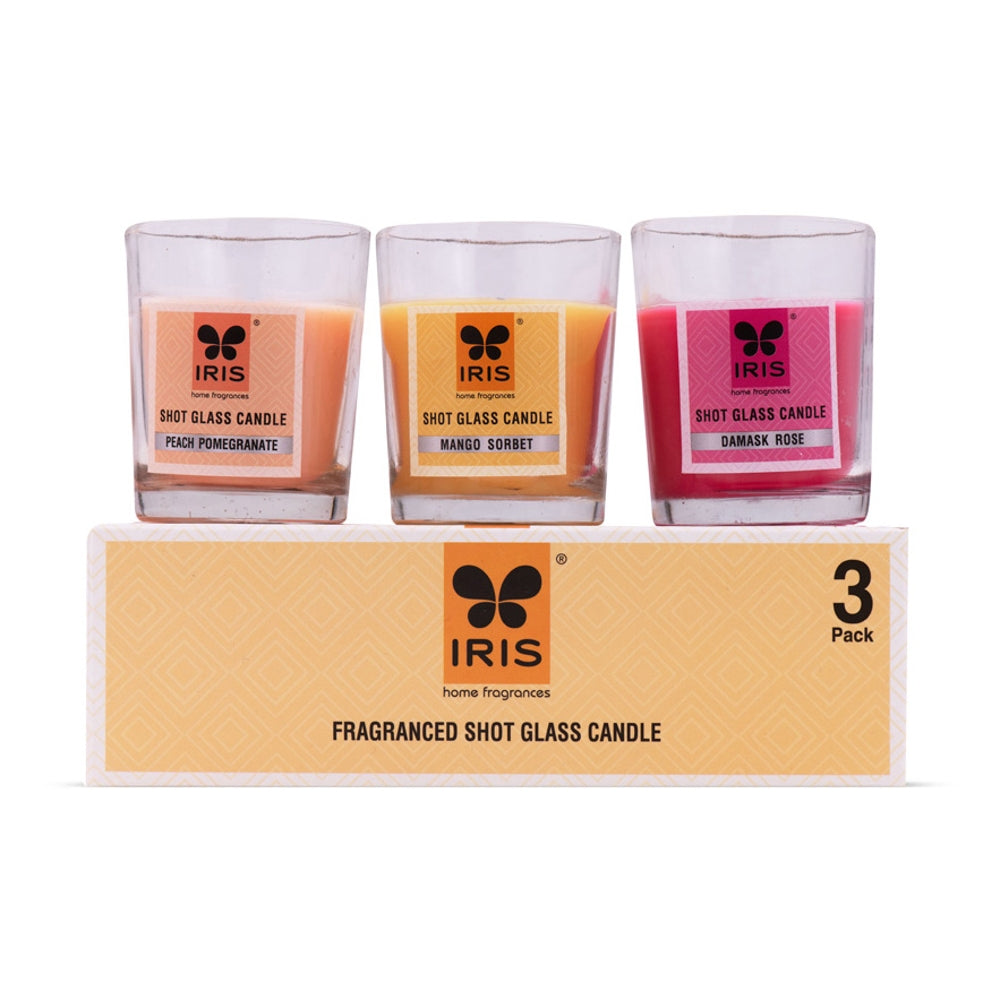 Iris Scented Votives Set - 3 Pieces - 3 U