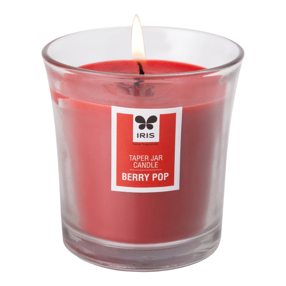 Iris Taper Jar Candle - Berry Pop - 1 U