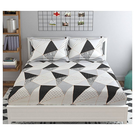 Mafatlal Plush Double Bedsheet 140 TC (01) - Floral - 274 x 274 cm