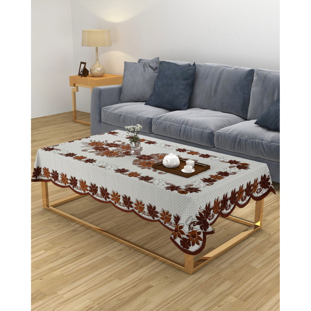 MHF Daisy Polyester Table Cover - Brown - 1 U