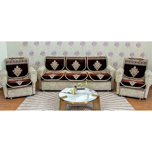 MHF Sofa Slip Cover Cloud Coffee - Coffee - 6 U