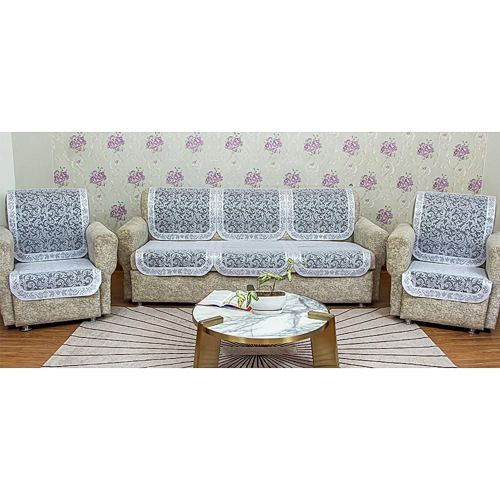 MHF Sofa Slip Cover Denver 02 - Silver - 6 U