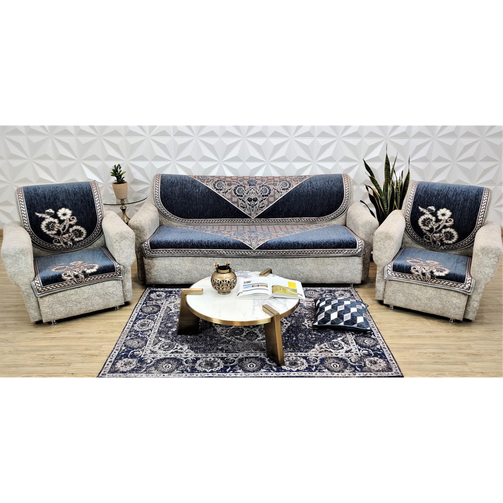 MHF Sofa Slip Cover Florida (Grey) - Set Of 6 - 1 U