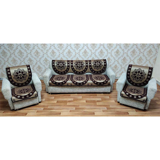 MHF Sofa Slip Cover Jazz 06 - Gold Maroon - Jazz 05