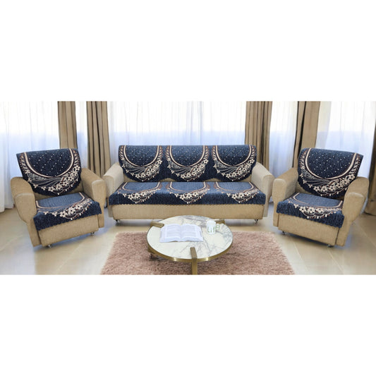 MHF Venue Ultrasonic Sofa Cover 03 (Grey) 5 Seater - 1 Unit