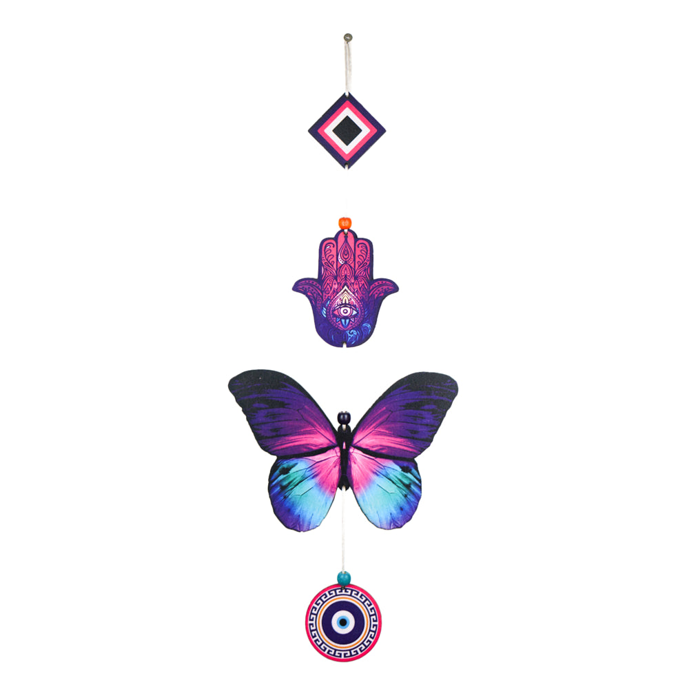 OGGN Wooden Butterfly Latkan For Wall Hanging D1 - 1 Unit