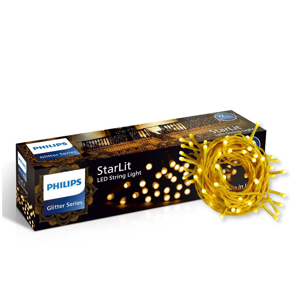 Philips 6W 72 LED StarLit String Light (Crystal White) - 12 Meter - 1 U