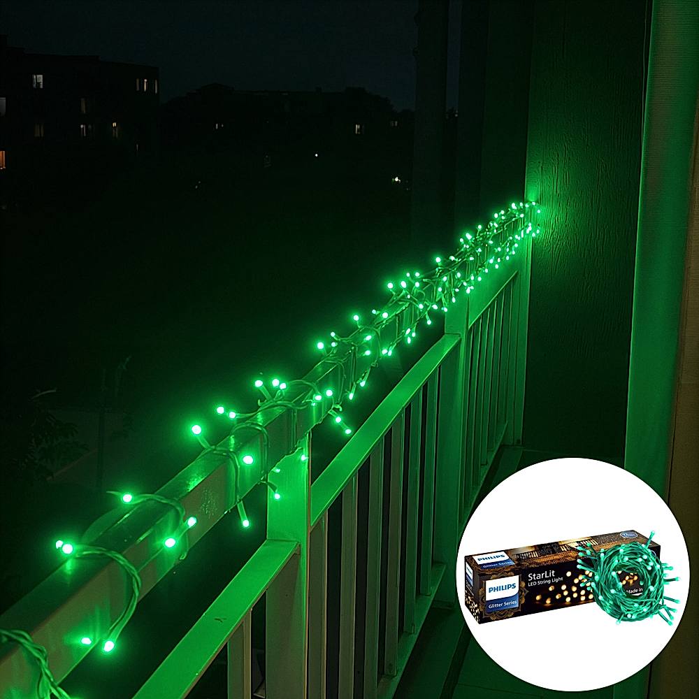 Philips 6W 72 LED StarLit String Light (Green) - 12 Meter - 1 U