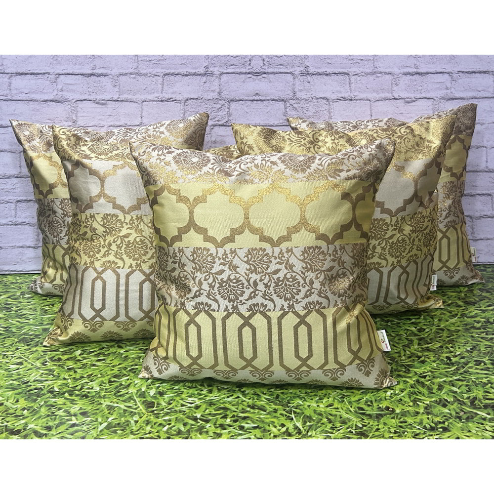 Pink Parrot Polyester Cushion Cover (D12) - 40X40cm - 5 Units - 1 U