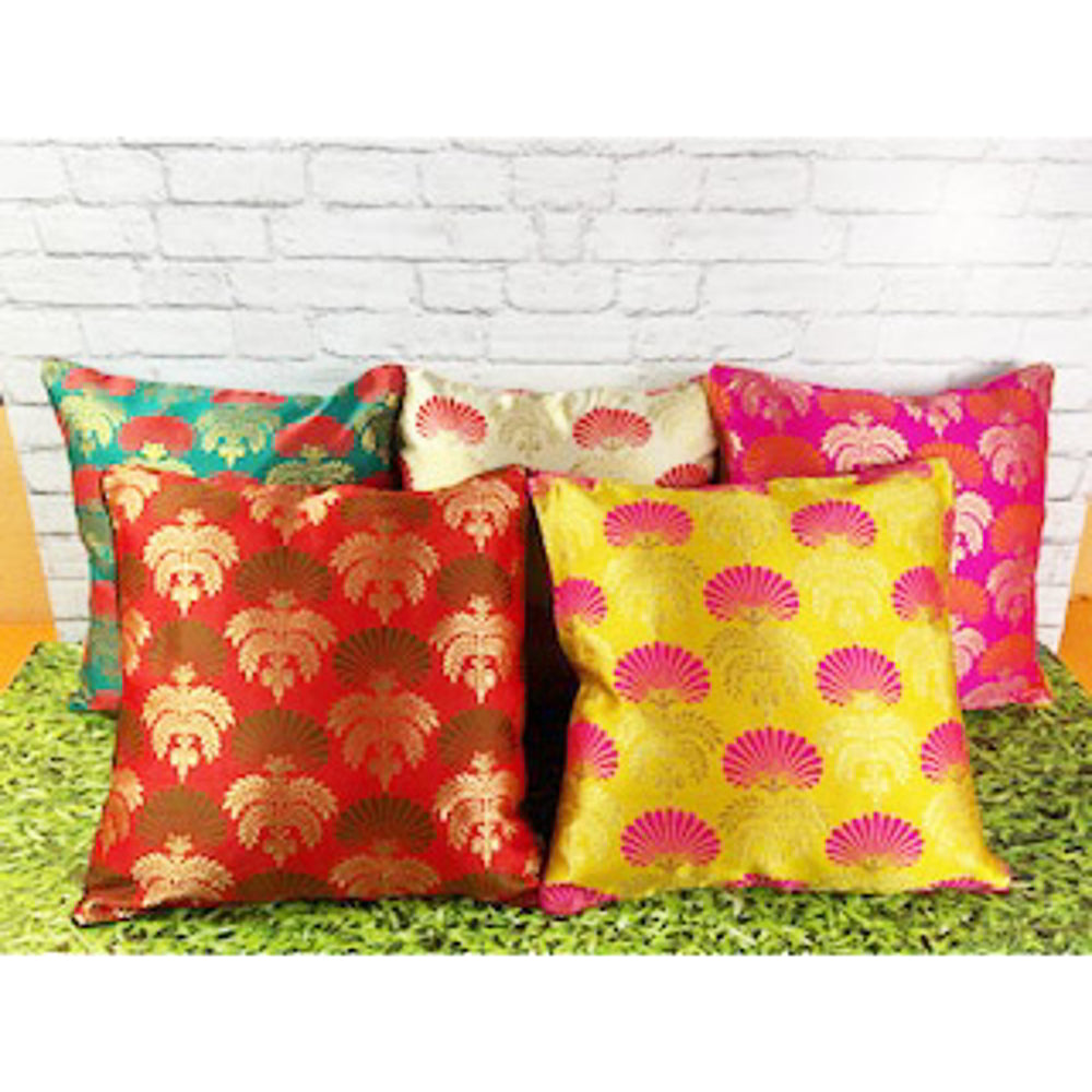 Pink Parrot Polyester Cushion Cover (D2) - 40X40cm - 5 Units - 1 U