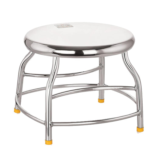 Priya Stainless Steel Round Stool - 9 Inches - 1 U