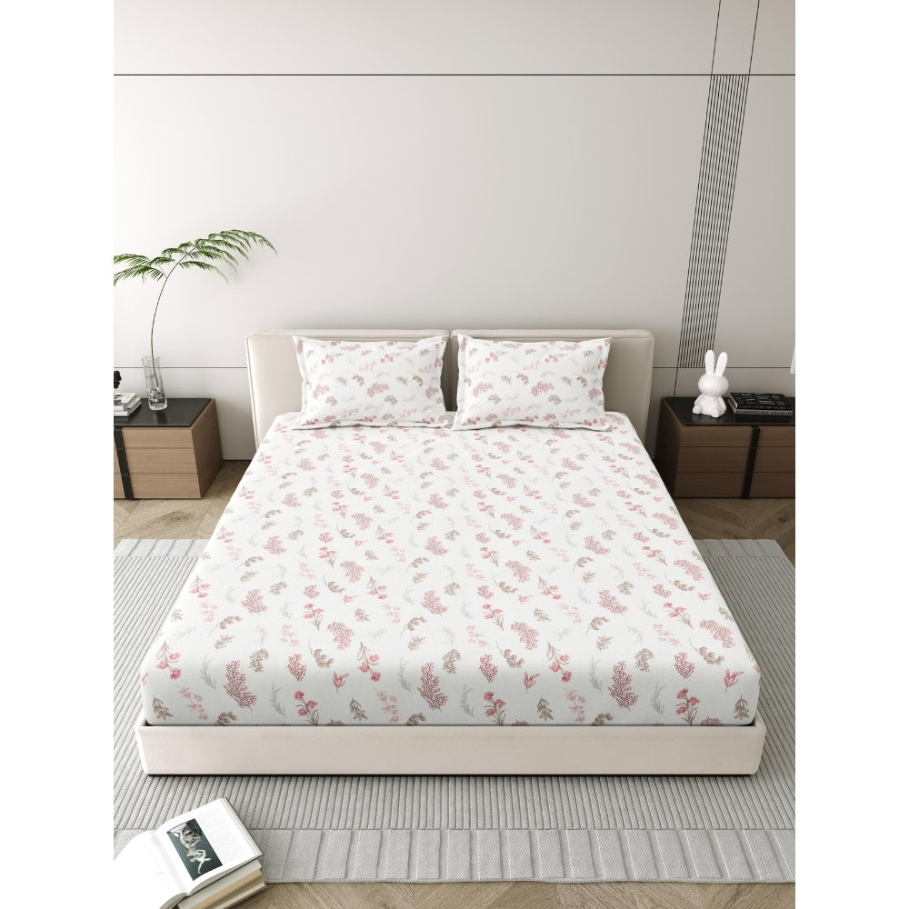 Salona Bichona 100% Cotton Double Bedsheet 180 TC (120B) 224 x 254 cm - 1 U