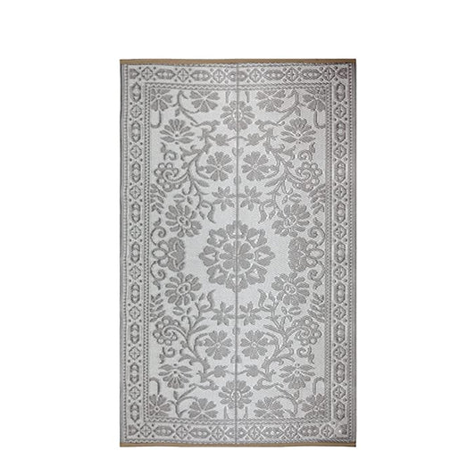 Sapana Plastic Folding Mat (Chatai) Pearl White - 4X6 Feet - 4 x 6 ft
