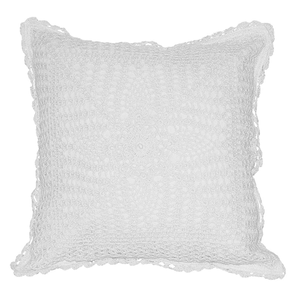 SC Crochet Cushion Cover - White - 1 U