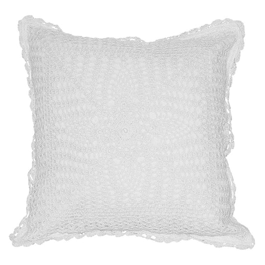 SC Crochet Cushion Cover - White - 1 U