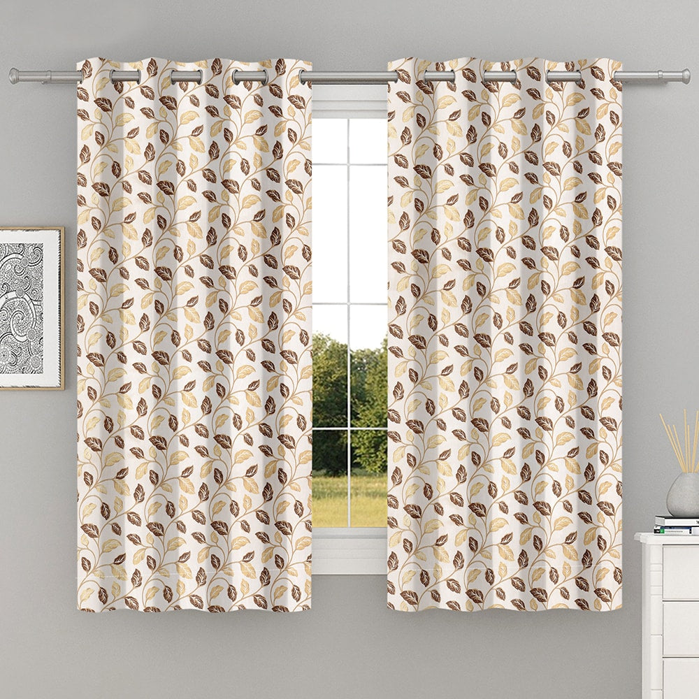 Shanplus Capricon Windows Curtain (Coffee) 112 x 150 cm - 1 Pcs