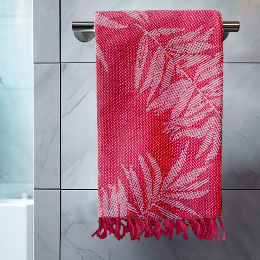 Sheetal World Bath Towel Jacquard-3060 210 GSM Pink - 1 U