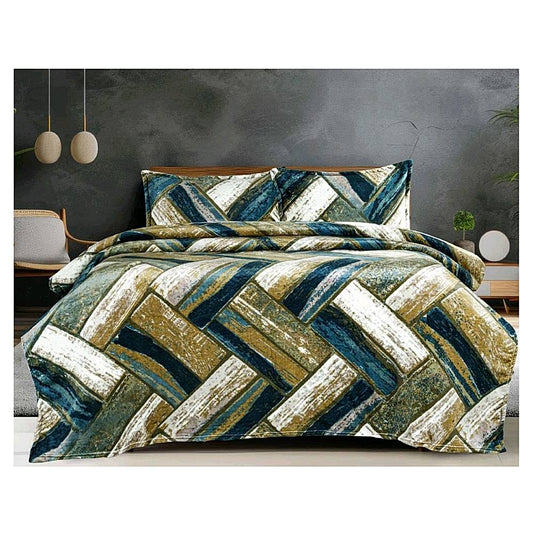 Sheetal World Emporio Double Blanket (Green) - 218 x 235 cm - 1 U