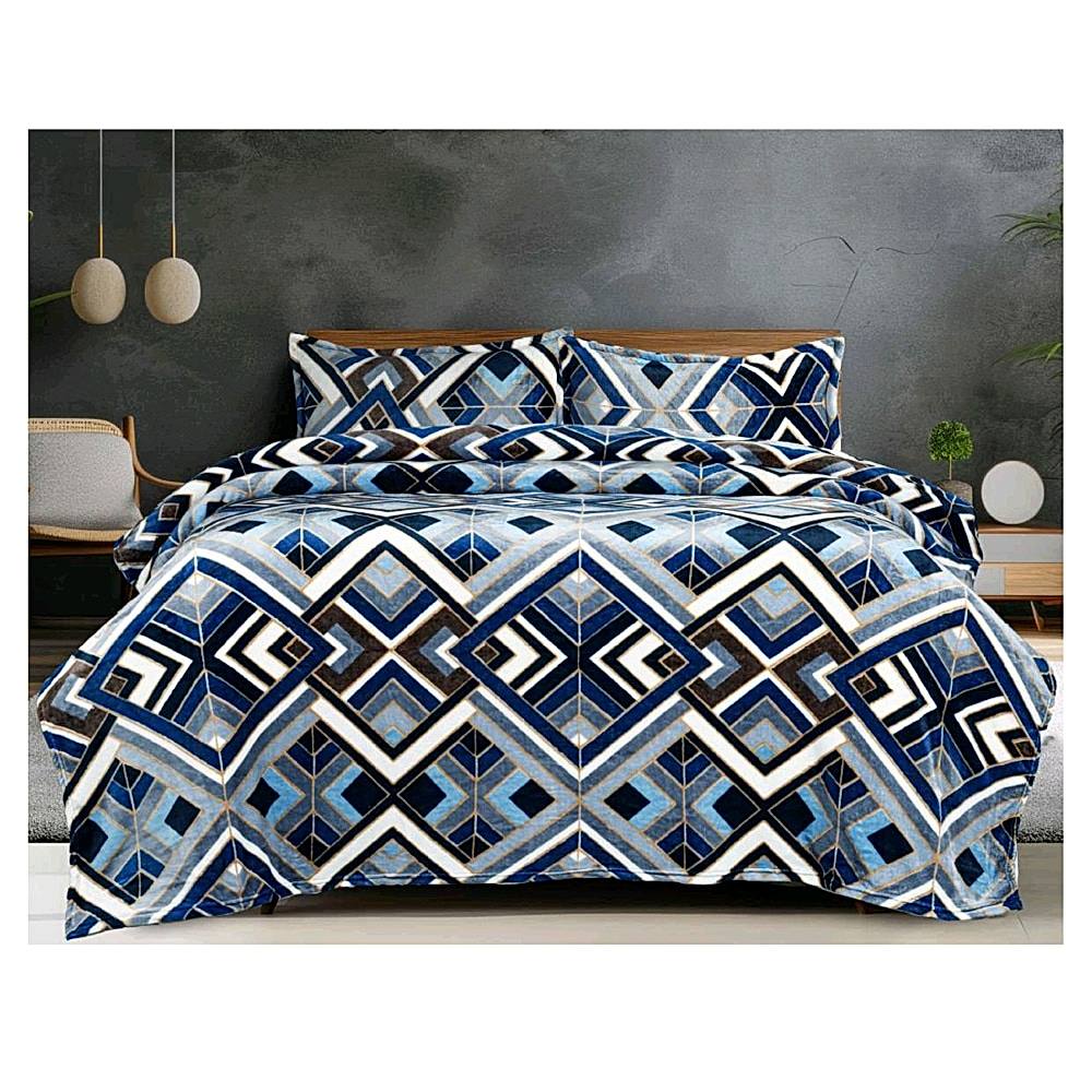 Sheetal World Flannel Emporio Single Blanket (Blue) - 145 x 225 cm - 1 U