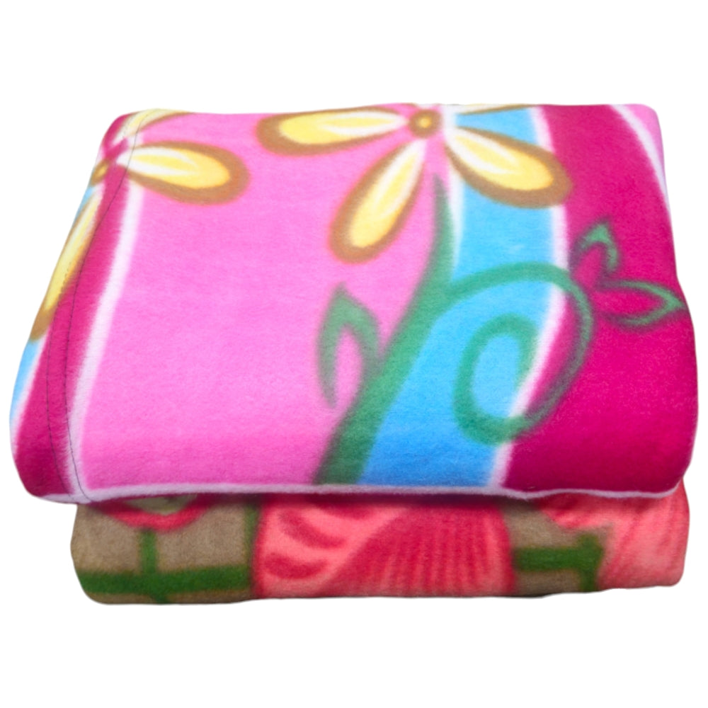 Sheetal World Mix Printed Blanket - Assorted - 2 U