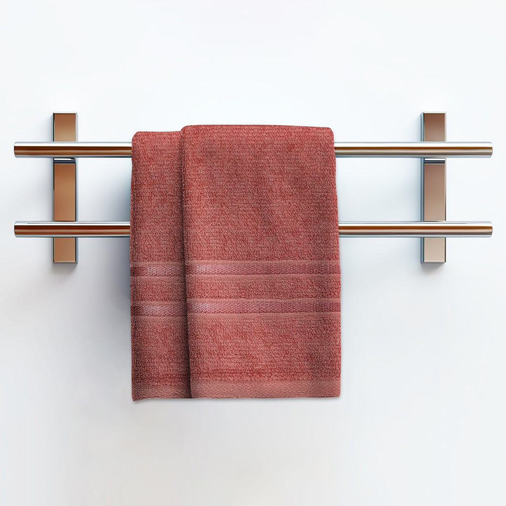 Trident Home Elegance Cl Hand Towel 400 Gsm (Apple Red) 40 x 60 cm - Pack Of 2 - 1 Unit