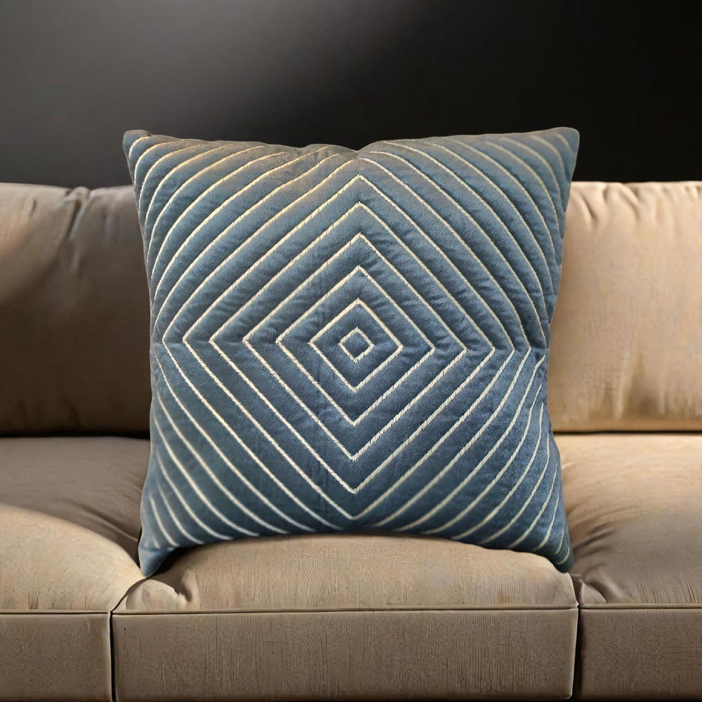 VAA Diamond Cushion Cover - Grey (40x40 cm) - 1 U