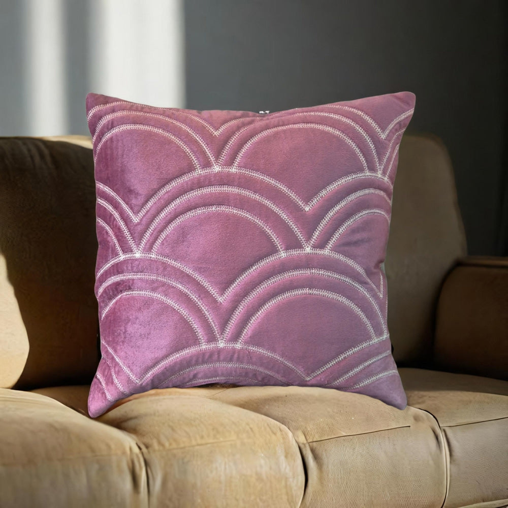VAA Rainbow Cushion Cover - Dusty Rose (40x40 cm) - 1 U