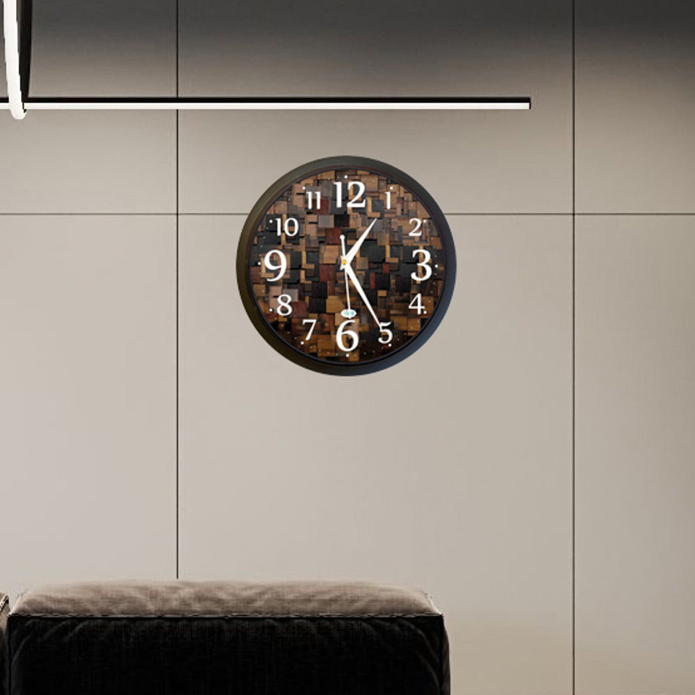 Vireo 11 inches Wall Clock - Brown - 1 U