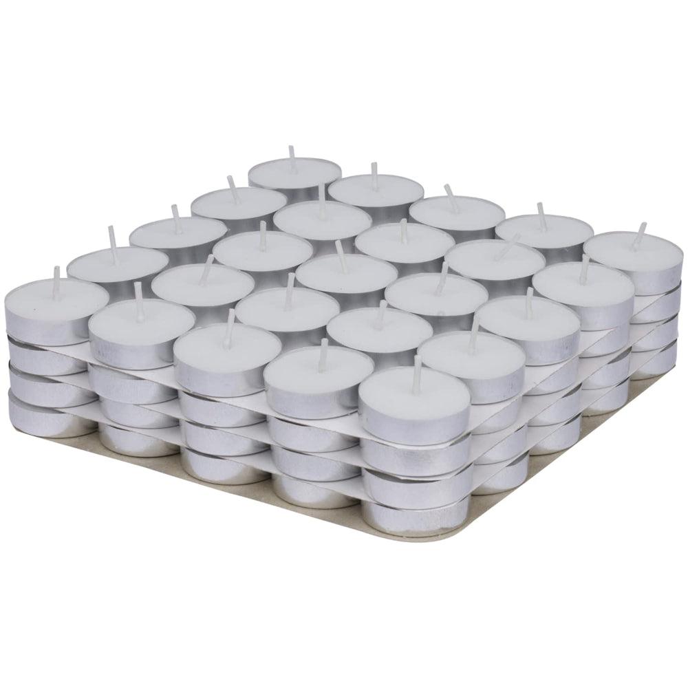Welburn Veda&Co Unscented Tealight Candle White - 100x12 g - 100 U