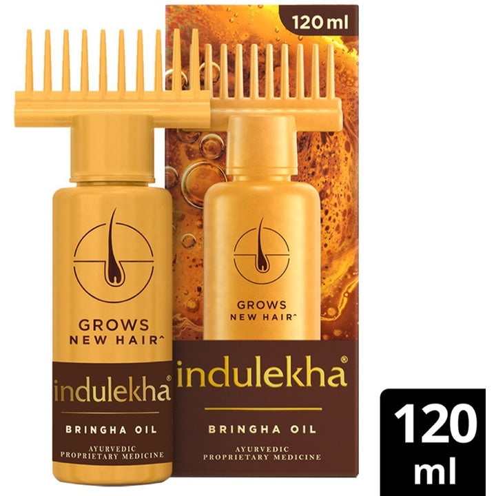 indulekha Bringha Hair Oil with Amla & Almond to Reduce Hair Fall & Grow New Hair - 120 ml