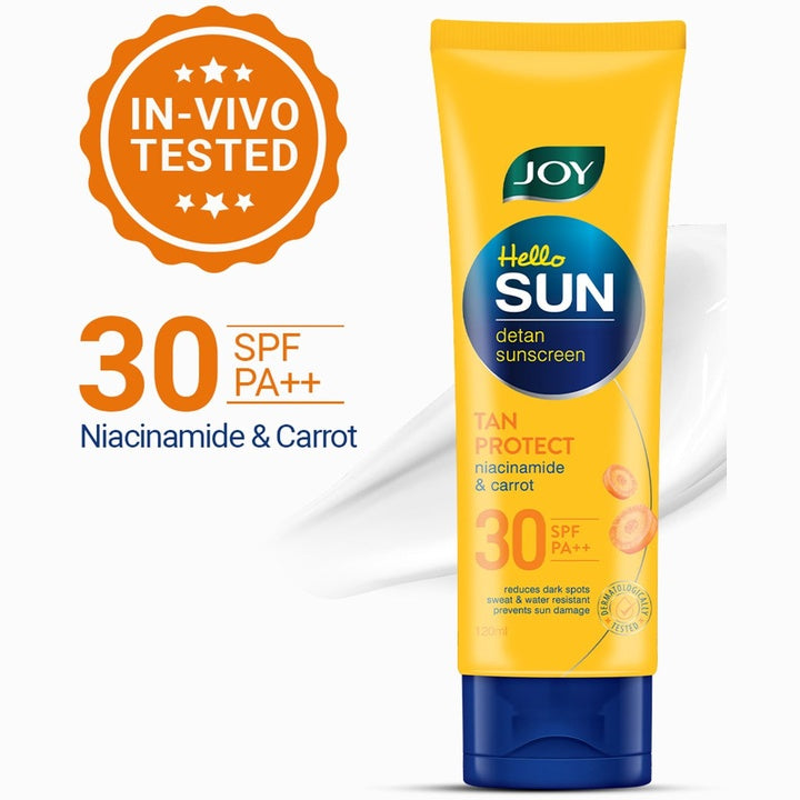 JOY Sunblock & Anti Tan SPF 30 PA++ Broad Spectrum Sunscreen - 120ml