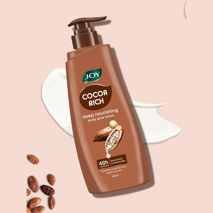 JOY Cocoa Rich Summer Body Lotion With Cocoa Butter For Very Dry Skin - 600ml