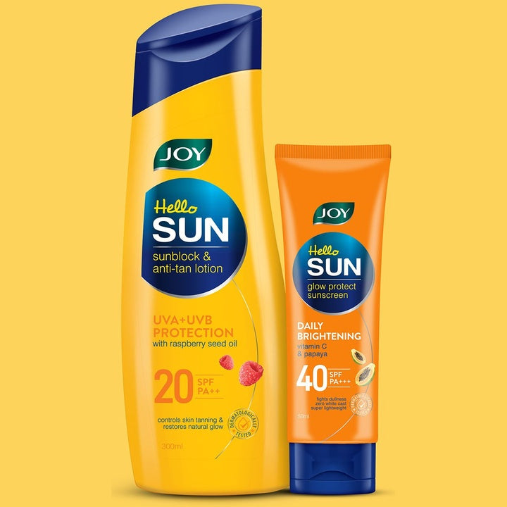 JOY Set Of 2 Daily Brightening Sunscreen SPF 40 - 50 ml & Sunscreen Lotion SPF 20 - 300 ml