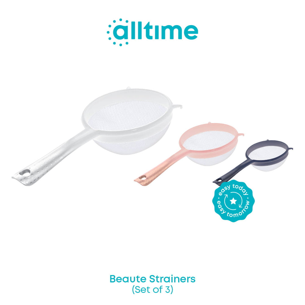 All Time Plastic Beaute Strainer Decorative - 3 U