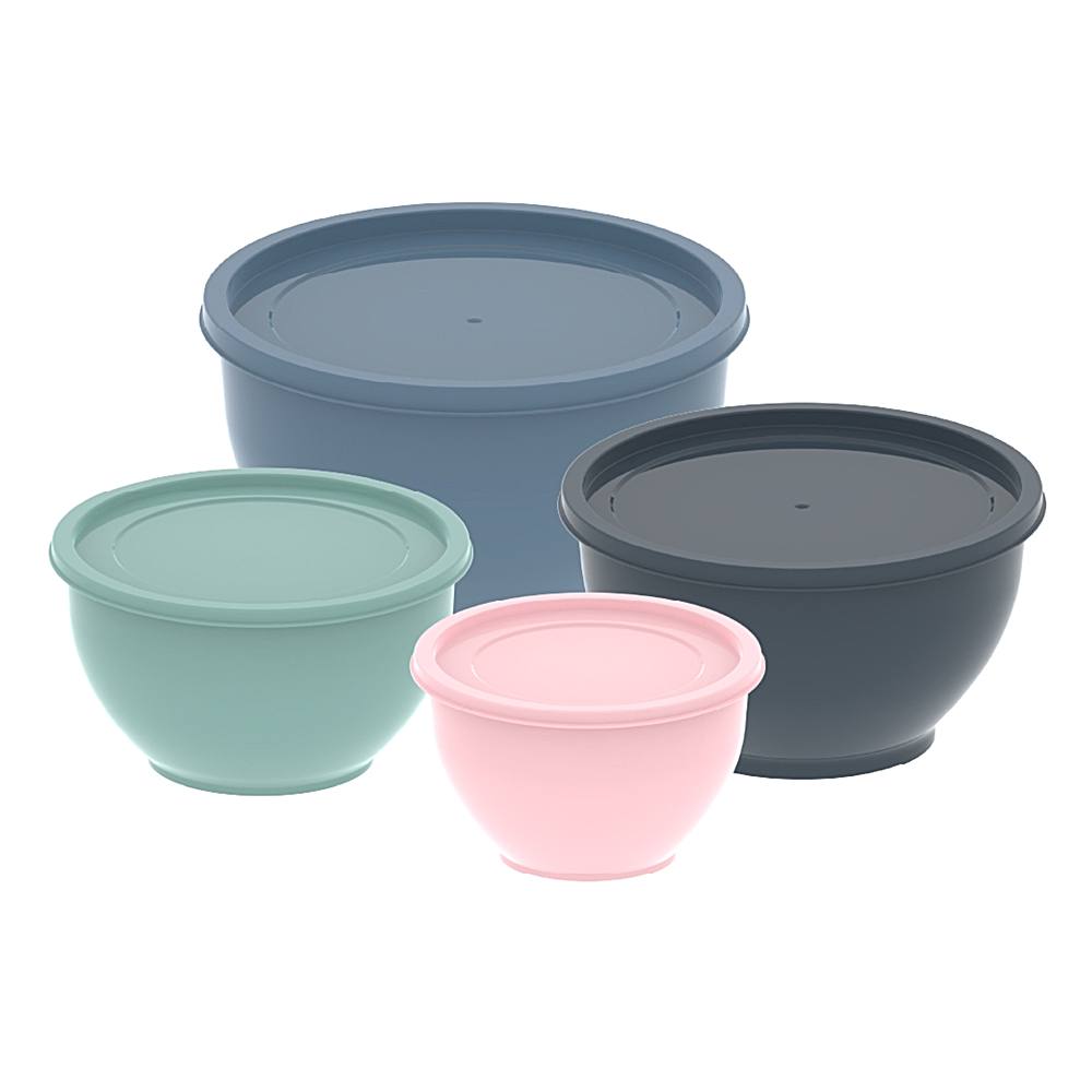 All Time Plastic Classic Mixing Bowl With Lid - 4 U