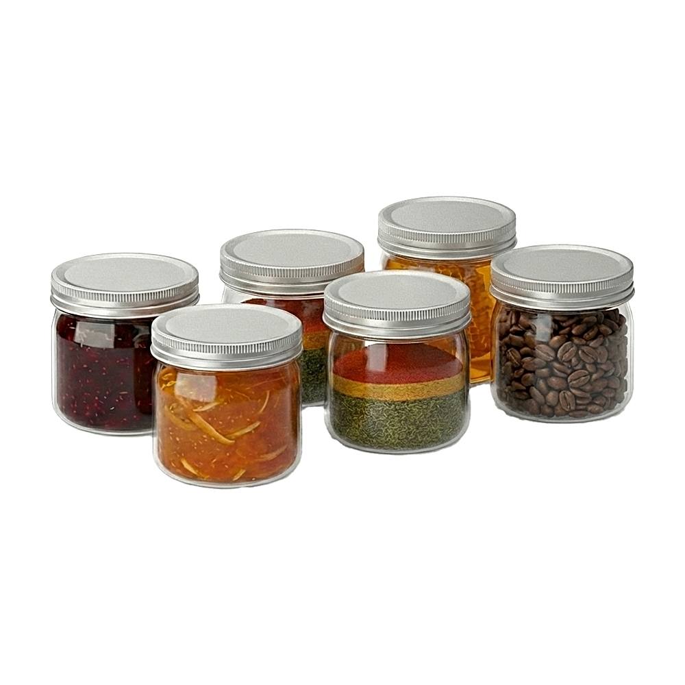 All Time Plastic Crystal Jar Natural - 230 ml - 6 U