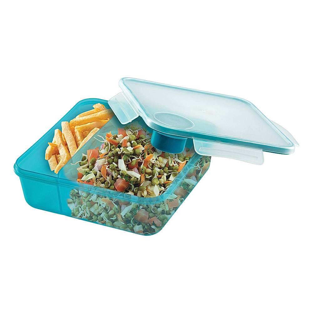 All Time Plastic Salad Lunch Box With Dip Container - 1 U