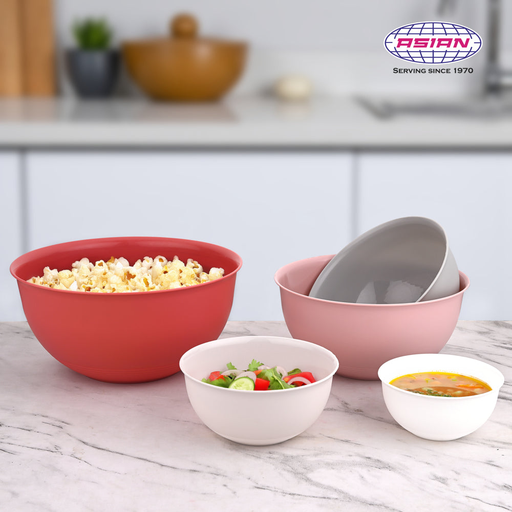 Asian Blend Bowls Set - Multicolour (5 Pieces) - 1 Unit