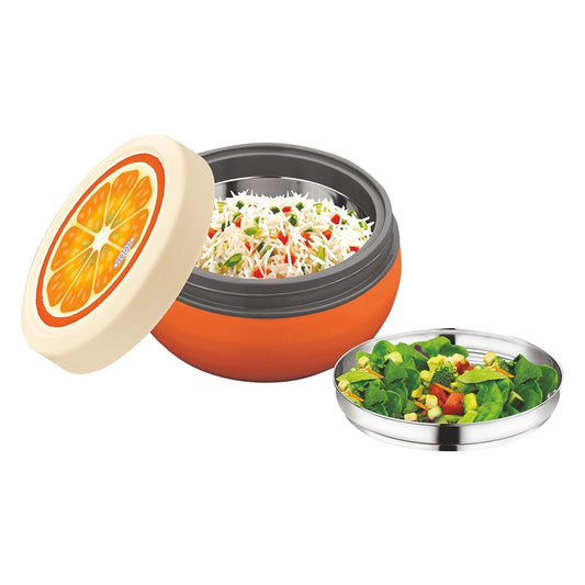 Asian Fun Meal Super Insulated Lunch Box - Orange - 350 ml
