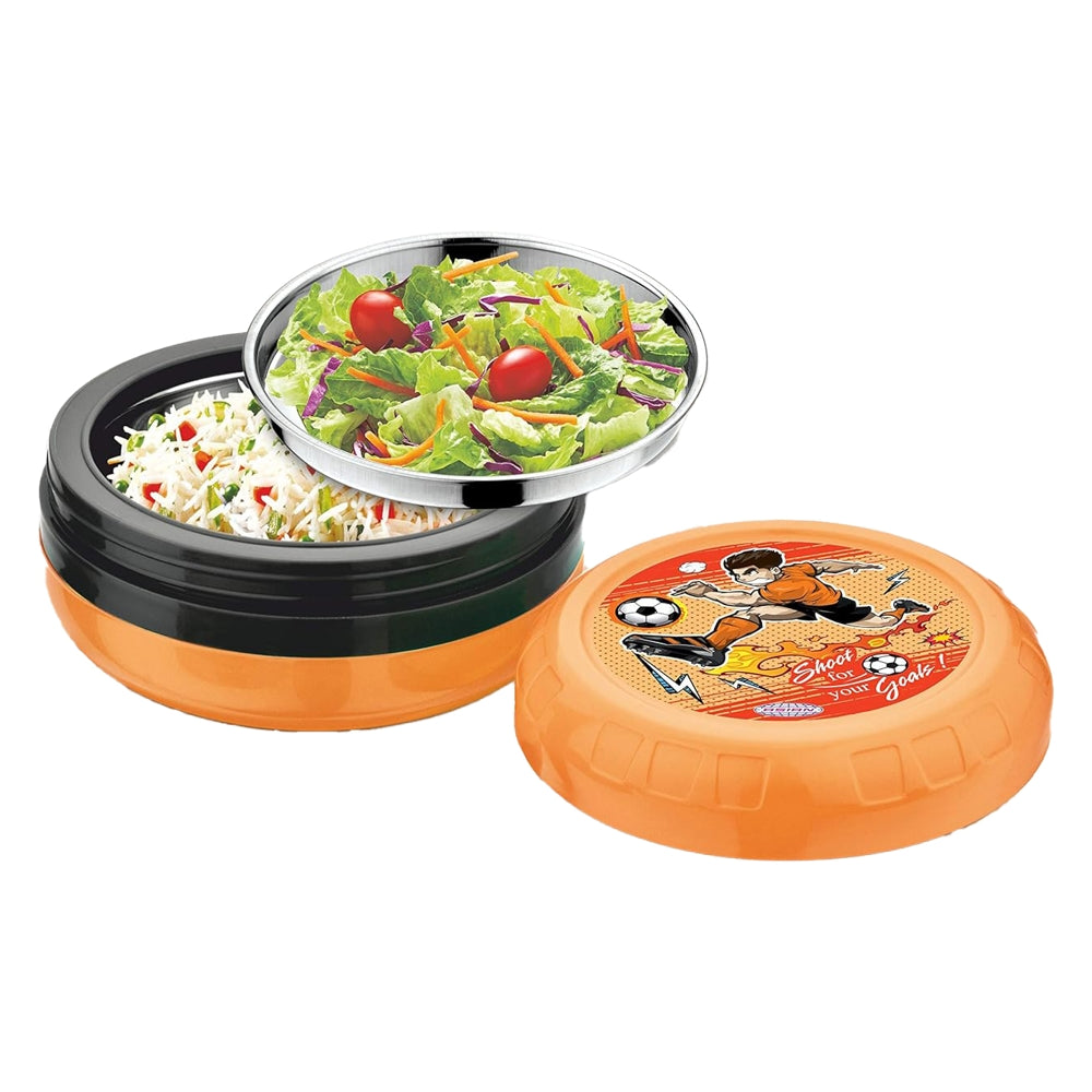 Asian Orbit Kidz Insulated Lunch Box - Orange - 400 ml